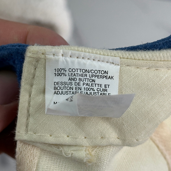 Vintage Team Alberta‎ Cream Flat Brim Ball Cap Hat - Picture 4 of 7